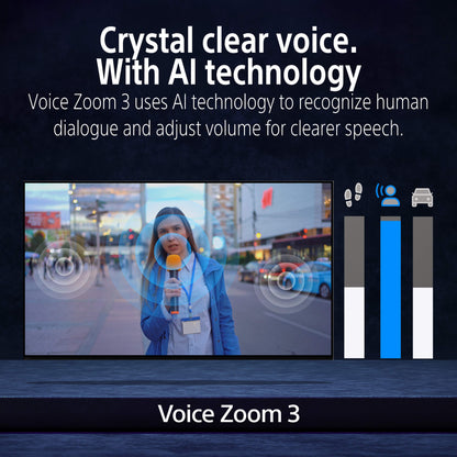 سوني | BRAVIA 5 | ‏75 بوصة | ‏XR Processor | ‏Mini LED | ‏4K بوضوح عالٍ فائق | نطاق ديناميكي عالٍ (HDR) | تلفزيون ذكي (Google TV) واحصل على جهاز PlayStation 5 Digital