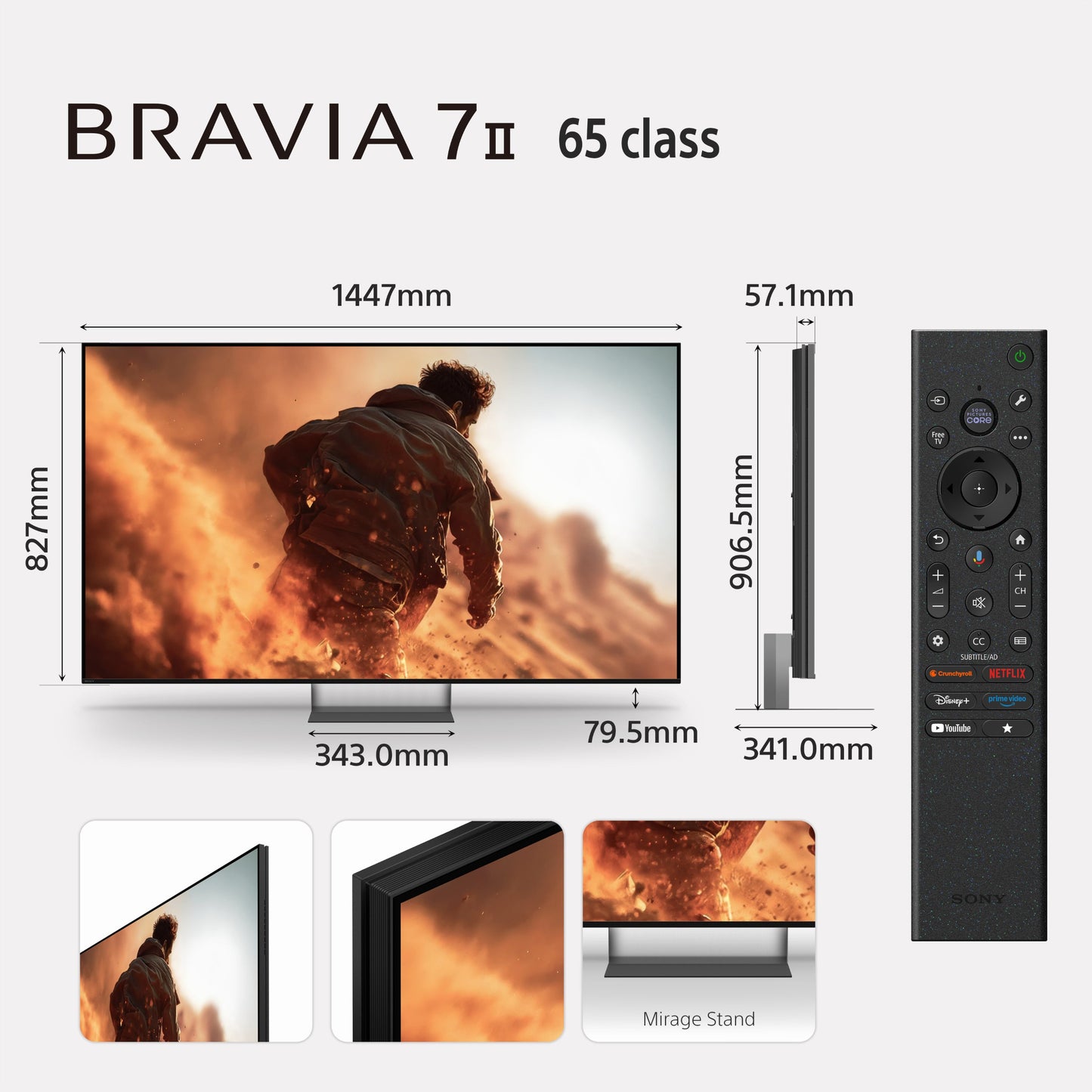 Sony BRAVIA 7 II True RGB 65 inch TV, 2026 Model | K-65XR70M2
