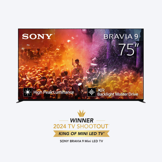 سوني | BRAVIA 9 | 75 بوصة | XR BACKLIGHT MASTER DRIVE TV مع وظيفة High Peak Luminance | تلفزيوننا الأكثر سطوعًا على الإطلاق للسينما والرياضة وألعاب PS5 | تلفزيون ذكي 4K HDR (Google TV) | موديل 2024