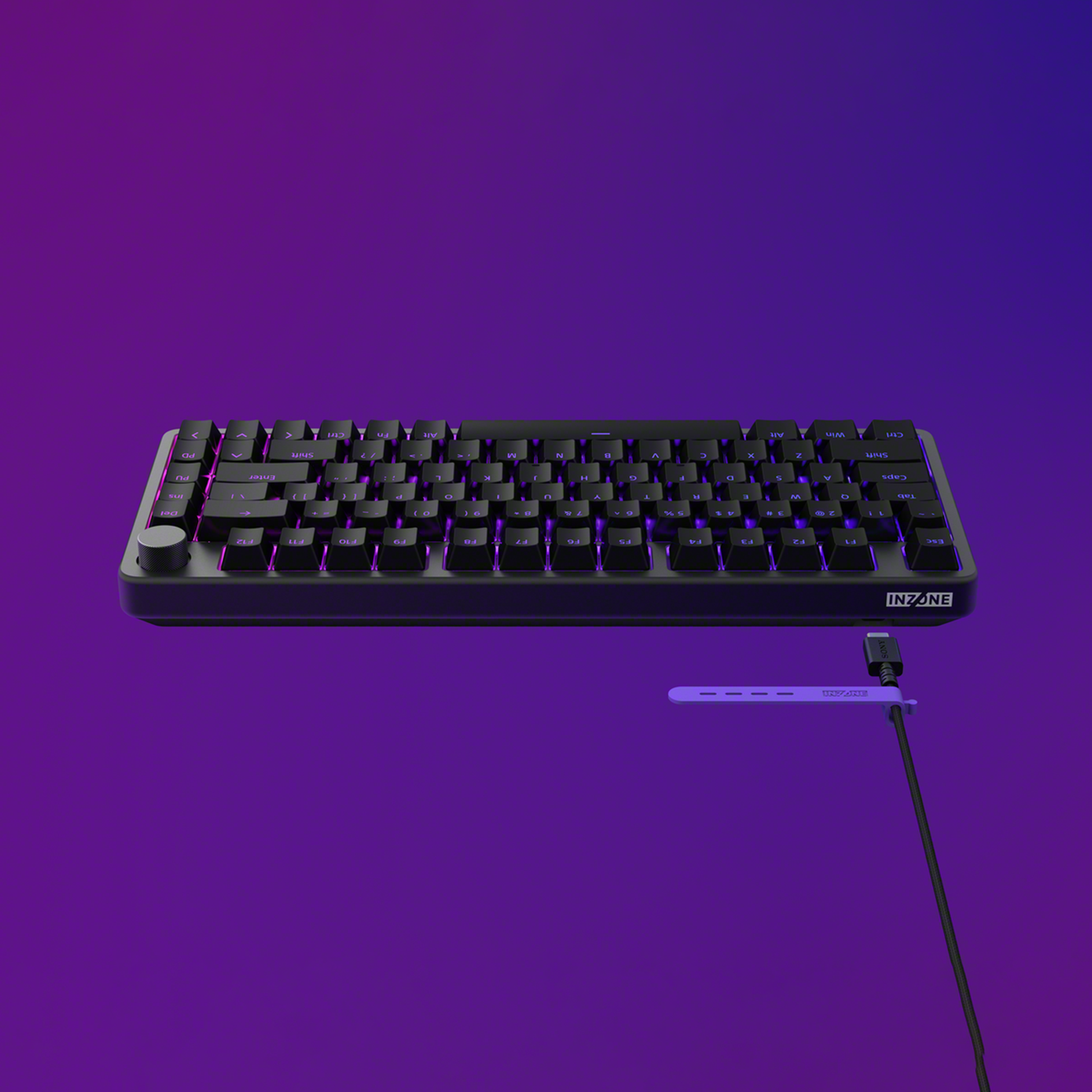 Sony INZONE KBD-H75 Aluminum Rapid Trigger 8K RGB 75% Gaming Keyboard | Black