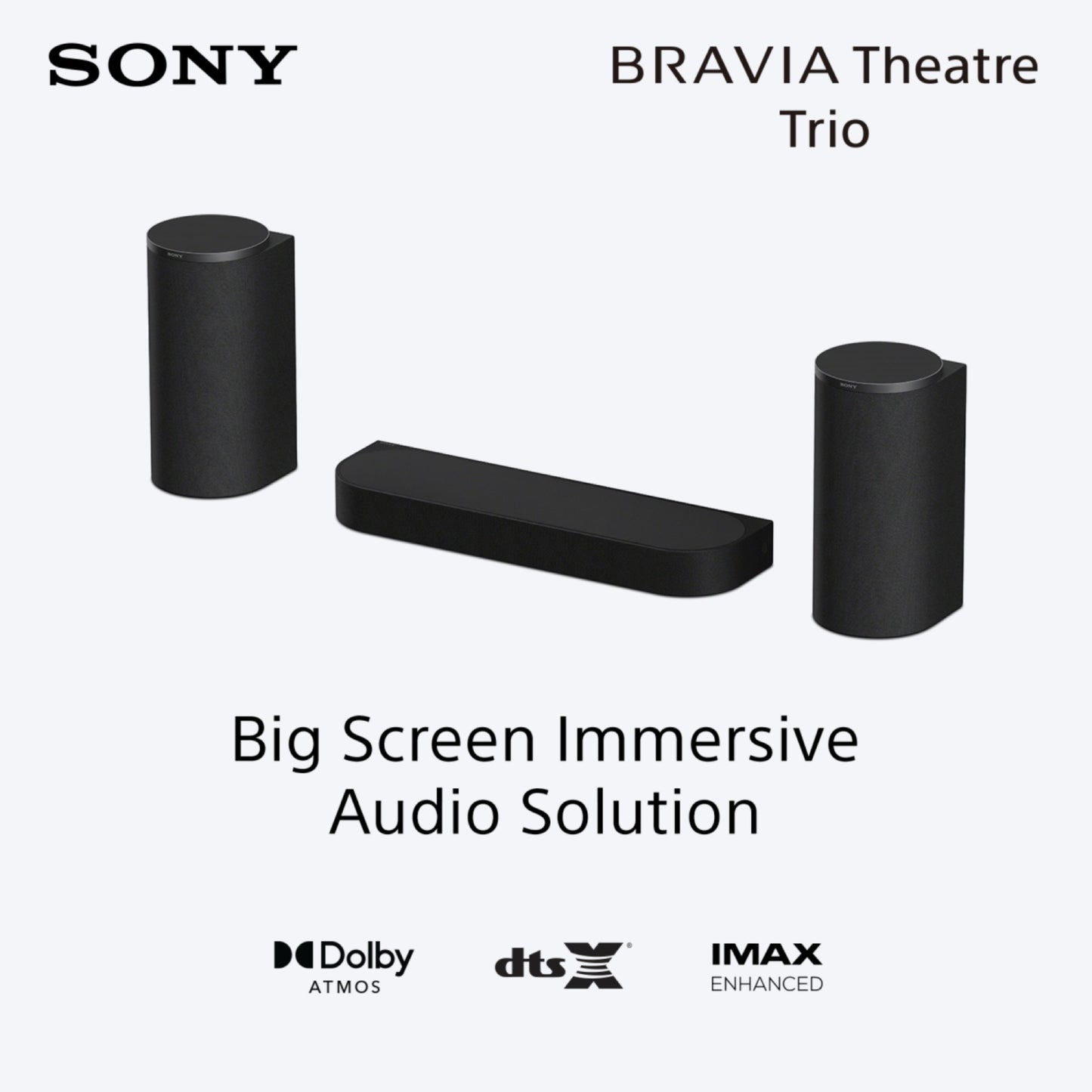 Sony BRAVIA Theatre Trio, Flagship Three-Piece Theatre System, Surround Sound by Dolby Atmos®/DTS:X®, 360 Spatial Sound Mapping, 2026 Model