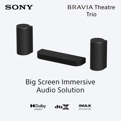 Sony BRAVIA Theatre Trio, Flagship Three-Piece Theatre System, Surround Sound by Dolby Atmos®/DTS:X®, 360 Spatial Sound Mapping, 2026 Model