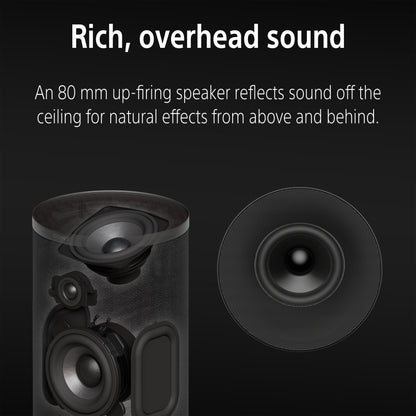 Sony BRAVIA Theatre Rear 9, 200 W Wireless Rear Speakers for Sound bar/ Home Theater Sound System, 2026 Model