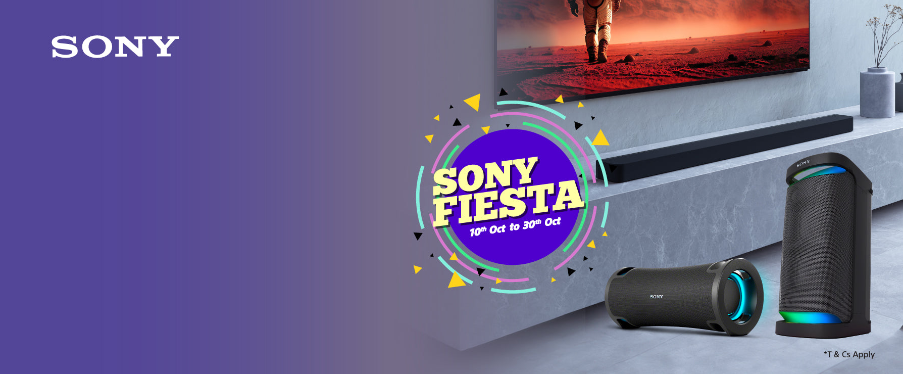 Sony Festival - Soundbar and Speaker Offers